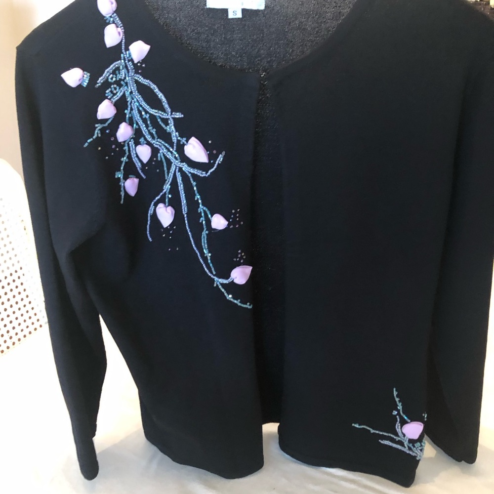 Spanner lightweight embellished cardigan, size small